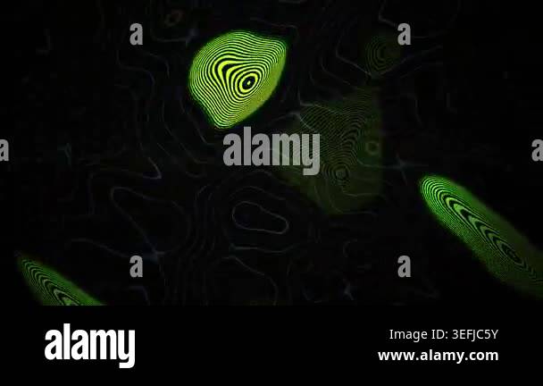 Glowing green cells under microscope Stock Video Footage - Alamy