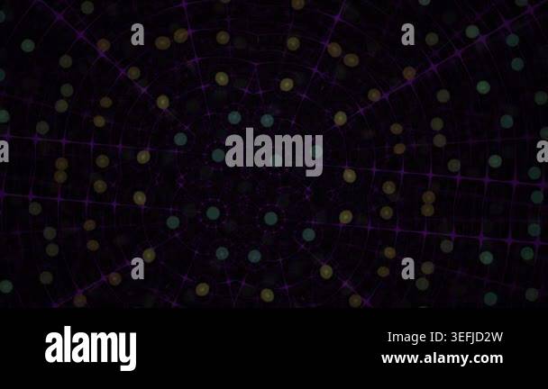 A dark background featuring a gentle movement of floating colorful ...