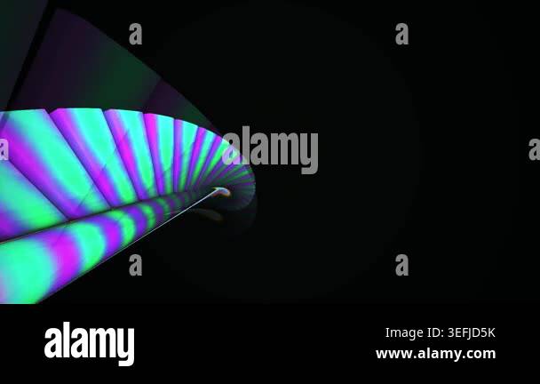 A mesmerizing abstract visual of a swirling tunnel illuminated by ...