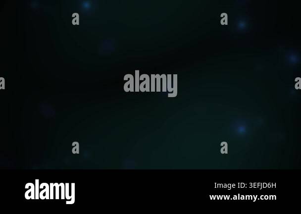 A dark abstract background featuring slow floating soft glowing light ...