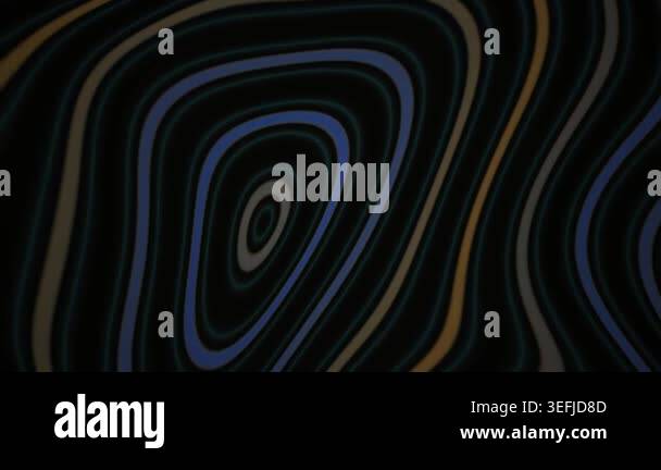 Abstract motion background featuring dark waves with soft glowing neon ...