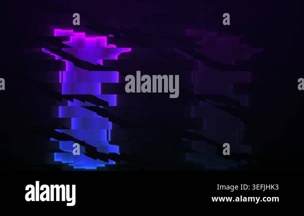 Dynamic abstract background featuring flickering neon purple and blue ...