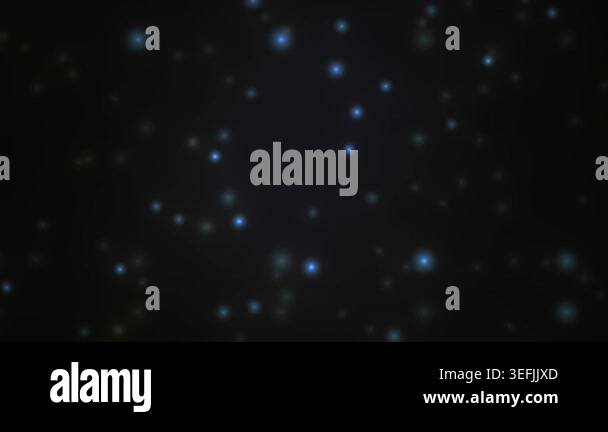 A dark, abstract background featuring numerous small, glowing particles ...