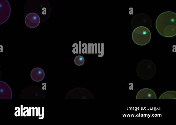A mesmerizing abstract visual featuring translucent, colorful bubbles ...