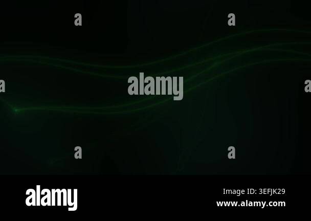 Abstract dark green background with flowing lines and subtle light ...