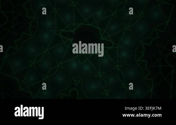 An abstract dark green digital network background with glowing ...