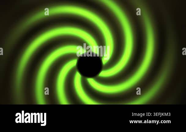A mesmerizing abstract visual featuring a vibrant green swirling vortex ...