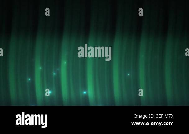 Abstract dark green motion background featuring vertical glowing light ...