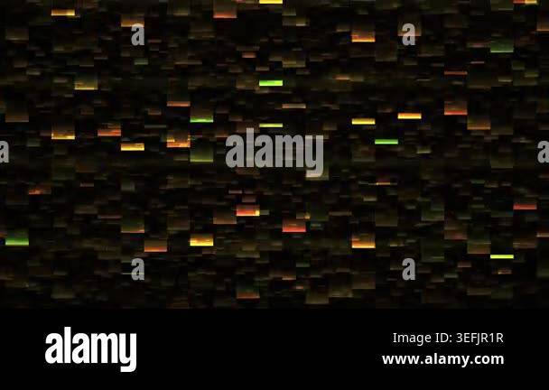 Abstract video background featuring digital glitch artifacts and ...