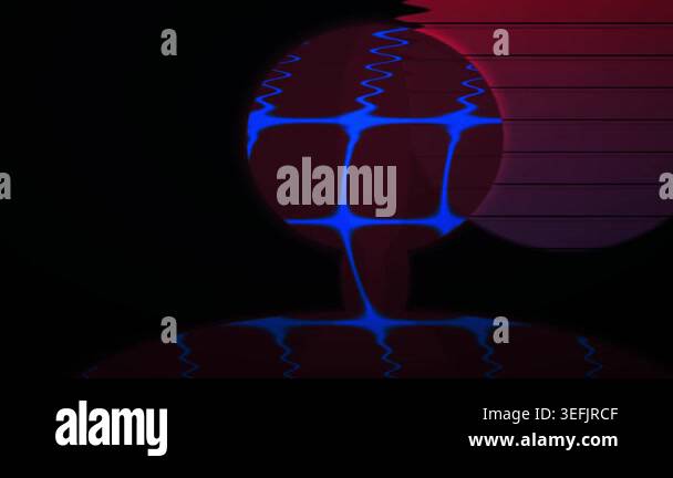 A dark abstract silhouette of a human head and shoulders with a glowing ...