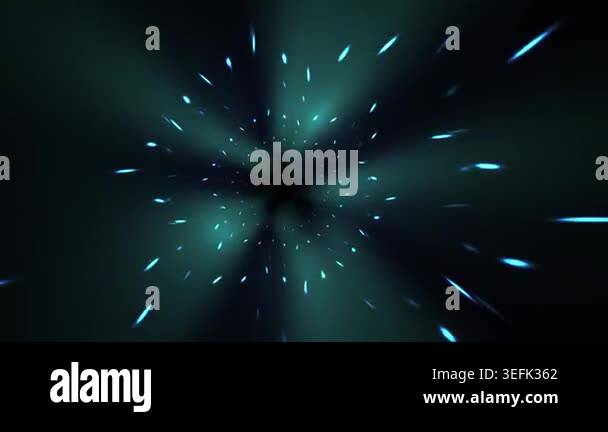 Glowing blue particles on black background Stock Video Footage - Alamy