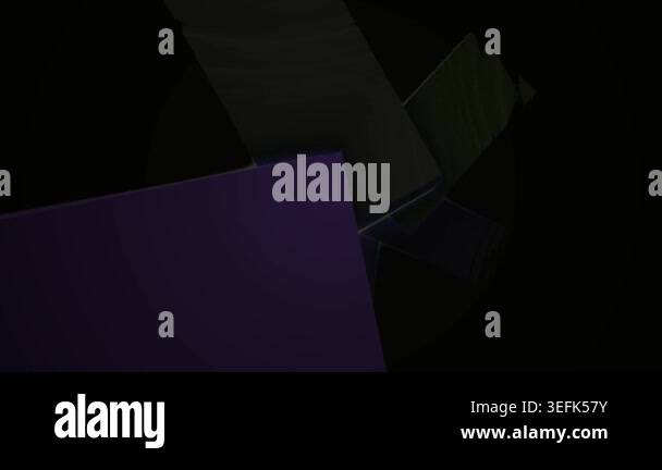 Abstract animation featuring various geometric shapes in shades of ...