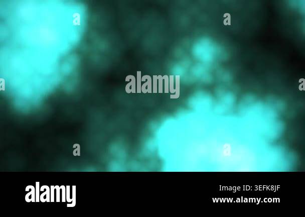 Abstract motion background featuring soft glowing cyan light particles ...