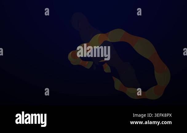 An abstract visual representation of glowing golden particles moving in ...
