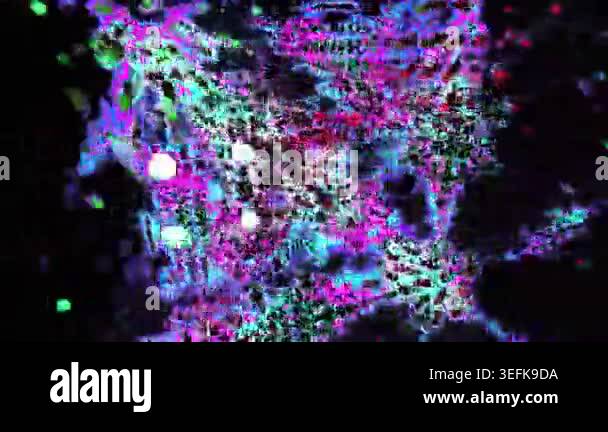Kaleidoscope of colorful particles on black Stock Video Footage - Alamy