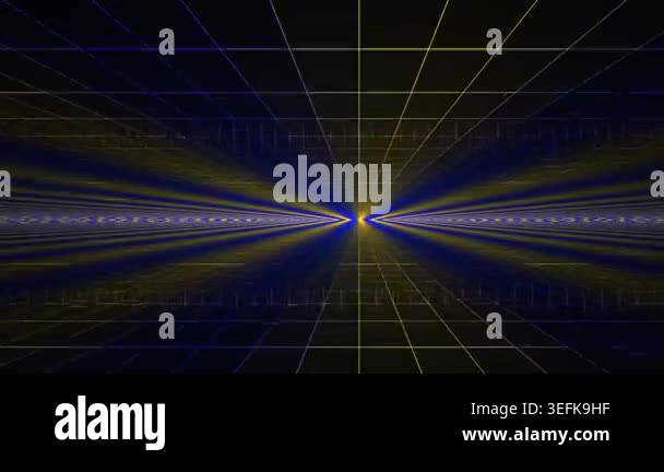 Dark grid background with light rays Stock Video Footage - Alamy