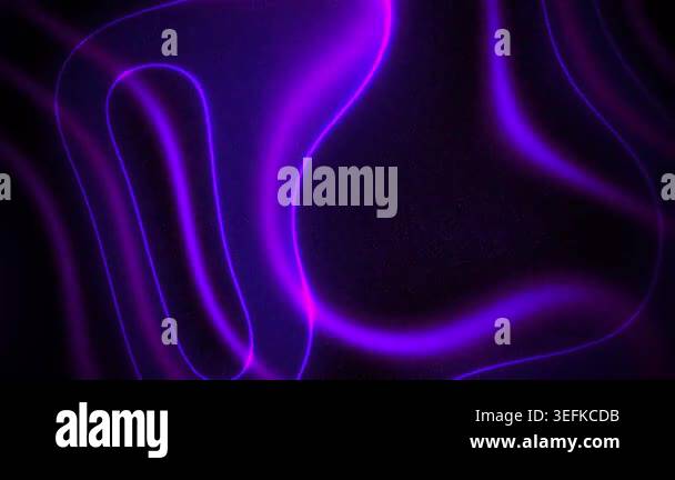 Mesmerizing abstract motion background featuring fluid neon purple ...