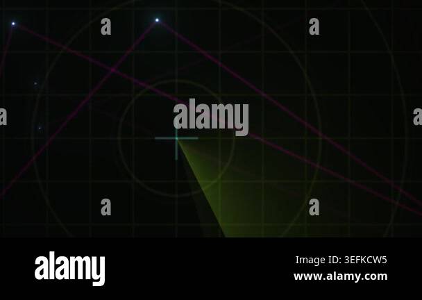 Dark background with green light beams and red light Stock Video ...