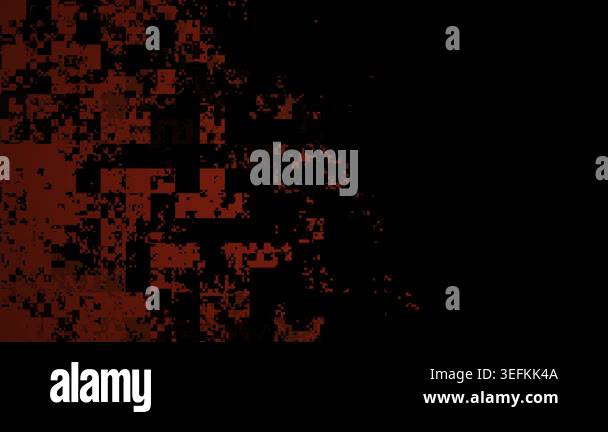 A dark red and black pixelated background with a white border Stock ...