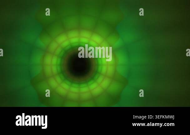 A mesmerizing abstract visual featuring concentric green circles ...