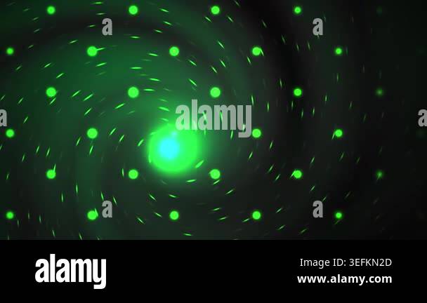 A mesmerizing abstract visualization of numerous small green particles ...