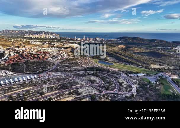 aerial view of the city of barcelona Stock Video Footage - Alamy