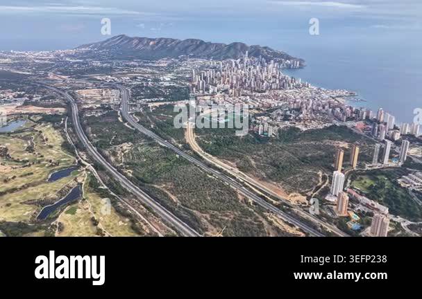 aerial view of the city of barcelona, spain Stock Video Footage - Alamy