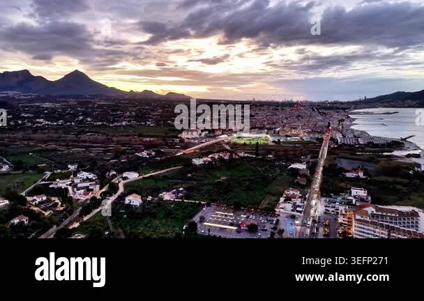 aerial view of the city of barcelona, spain Stock Video Footage - Alamy