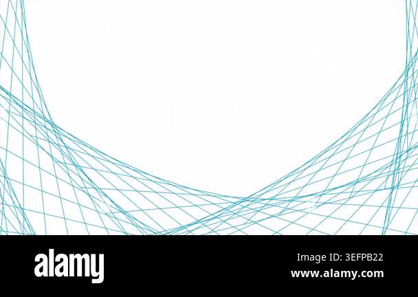 Blue cyan minimal curved lines abstract futuristic tech motion ...