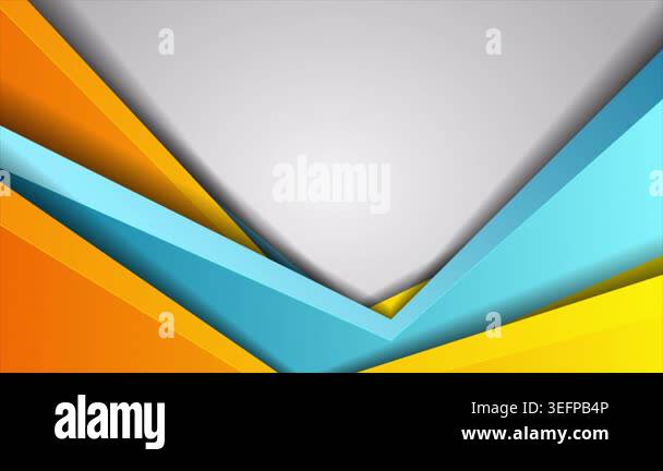 Blue orange corporate material abstract motion background. Seamless ...