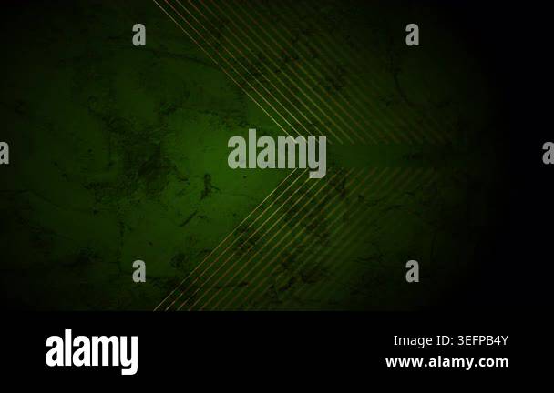Golden linear arrows on green grunge background. Seamless looping ...
