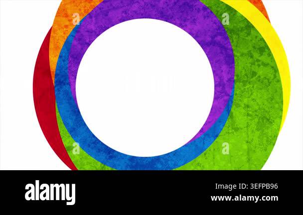 LGBTQ Pride Month abstract colorful grunge circles motion background ...