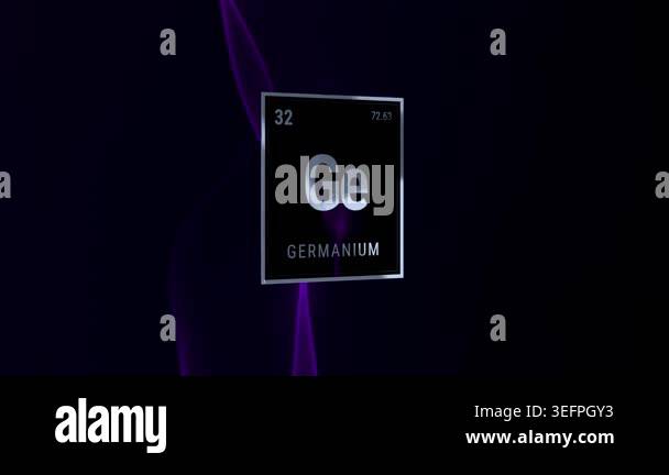 Germanium Periodic Table Element Symbol Ge 32 Stock Video Footage - Alamy