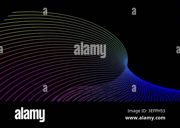 Abstract rainbow motion graphics vortex animation energy flowing ...