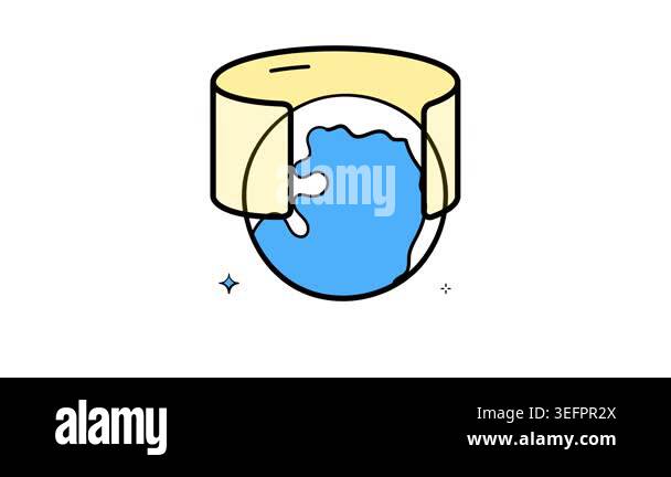 Download this creative doodle icon animation of virtual universe in ...