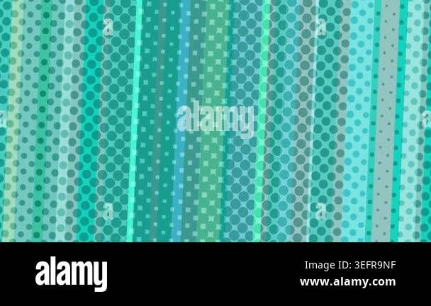 Vibrant Teal and Blue Abstract Halftone Stripe Animation Stock Video ...