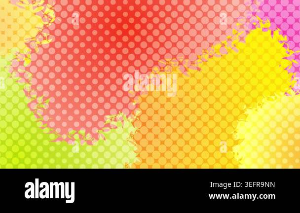Colorful Abstract Halftone Polka Dot Background Animation Stock Video ...