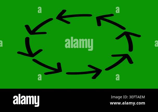 cycle arrows vector icon. style is flat icon symbol, green color, white ...