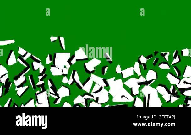 falling green color. abstract background. flying flying of flying ...