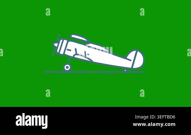 airplane icon illustration isolated vector sign symbol Stock Video ...