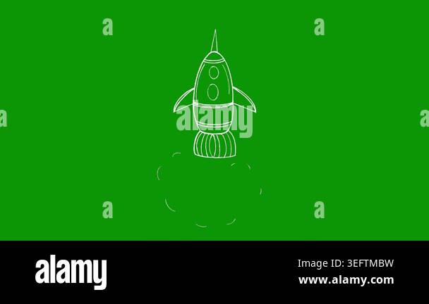 rocket icon, vector design Stock Video Footage - Alamy
