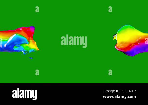 abstract colorful liquid ink splashes background Stock Video Footage ...