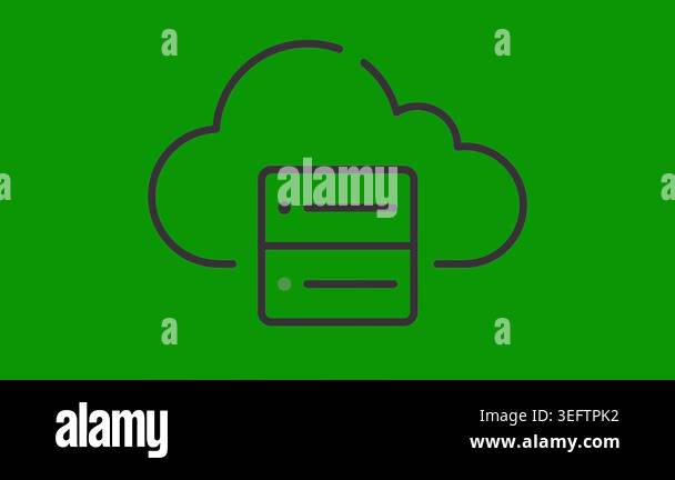cloud computing icon illustration design Stock Video Footage - Alamy