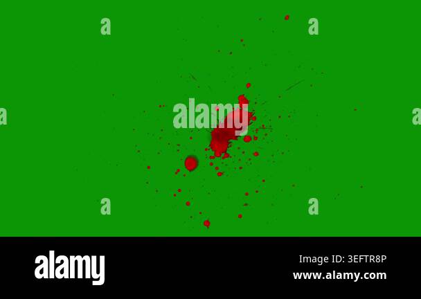 green paint splatter texture, vector Stock Video Footage - Alamy