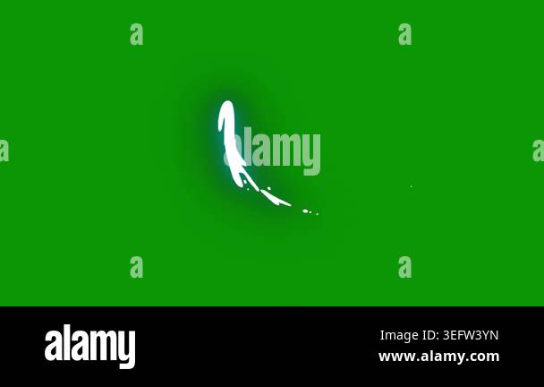 moon icon on green background Stock Video Footage - Alamy