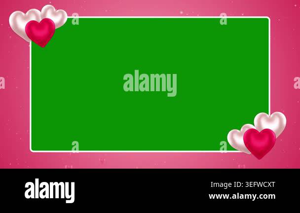 valentine day background with hearts Stock Video Footage - Alamy