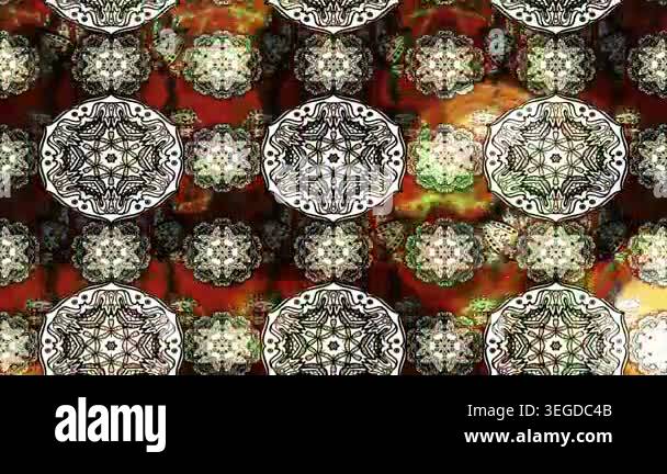 Motion footage background with colorful elements. Flowers. Vintage ...