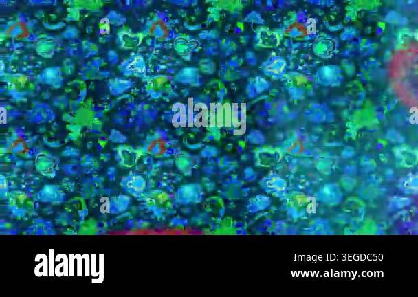 Motion footage background with colorful elements. Flowers. Vintage ...