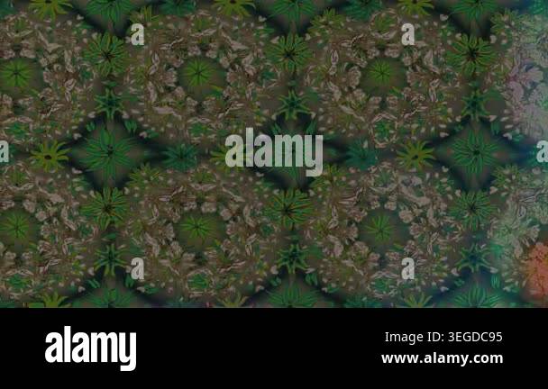 Motion footage background with colorful elements. Flowers. Vintage ...