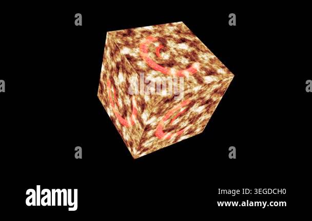 This captivating abstract image features a geometric shape with a ...
